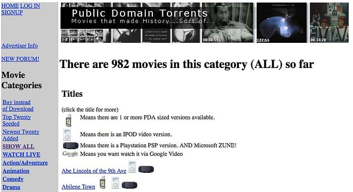 torrent domain publik