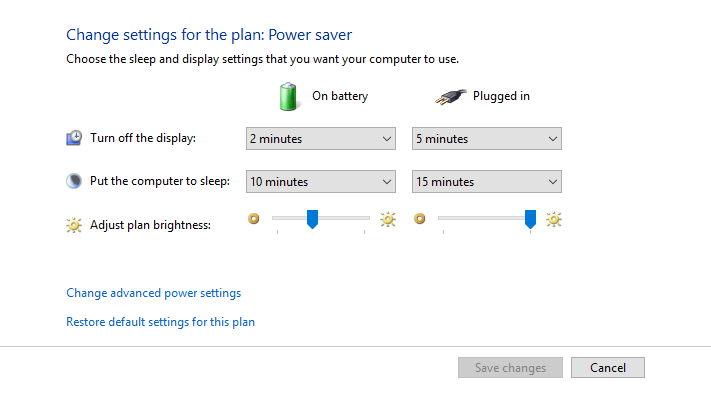 maksimalkan baterai windows 10 4 3