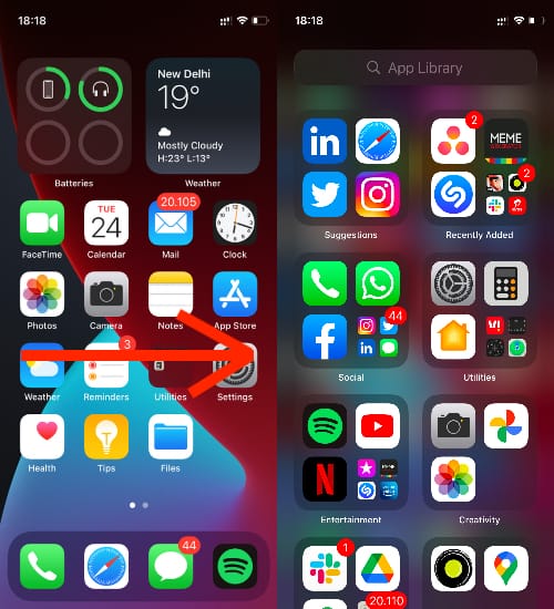 Di mana perpustakaan aplikasi di iOS 14?