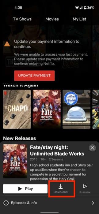 Unduh Netflix di Android 1