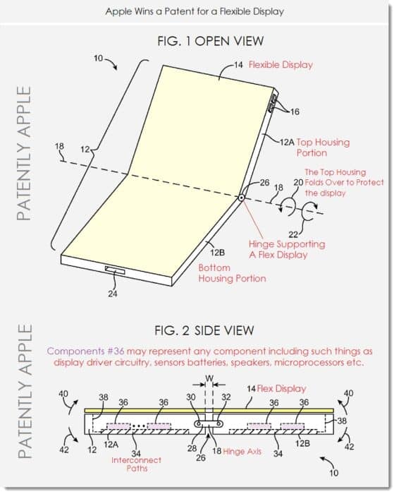 Paten Apple untuk ponsel lipat