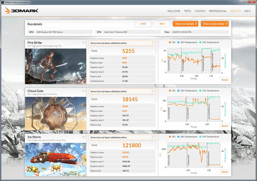 Alat uji stres 3DMark