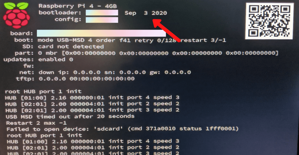 versi eeprom raspberry pi