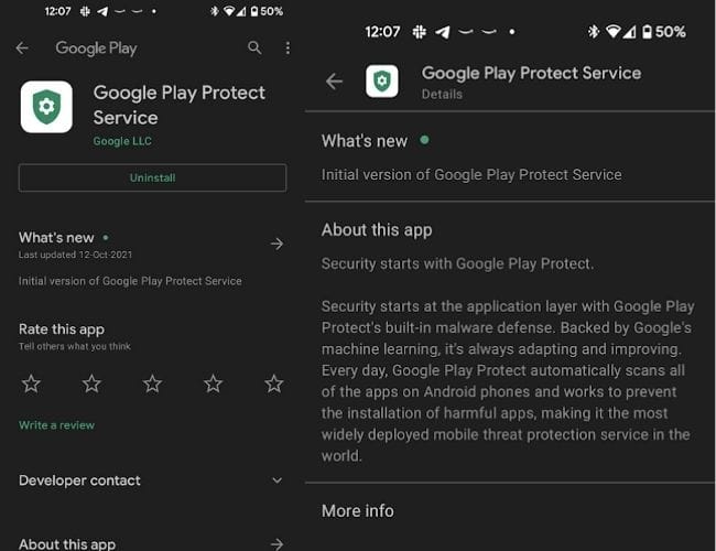 Aplikasi layanan Google Play Protect