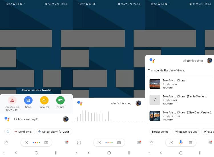 Google Hum untuk mencari Google Assistant