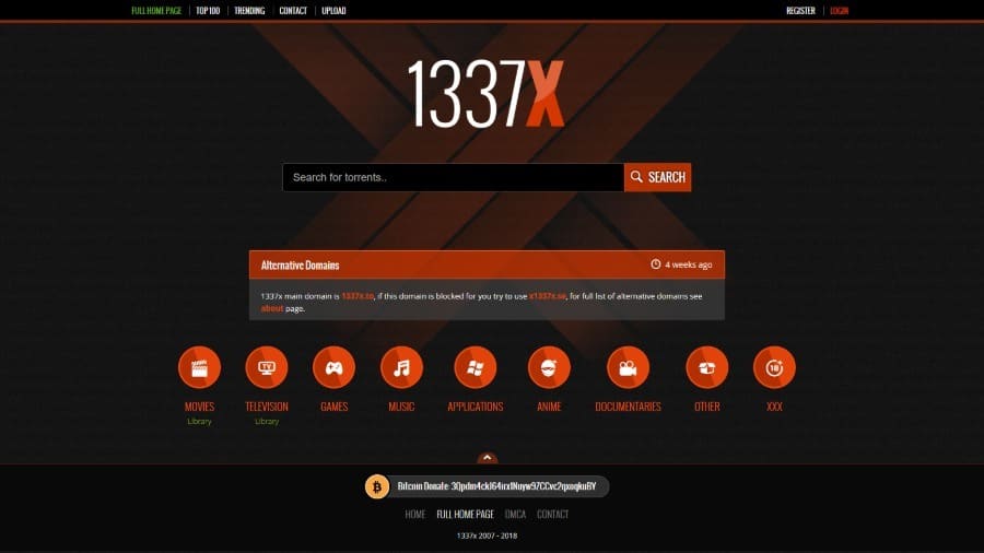 KickAss Torrent Alternatif 3 1337x