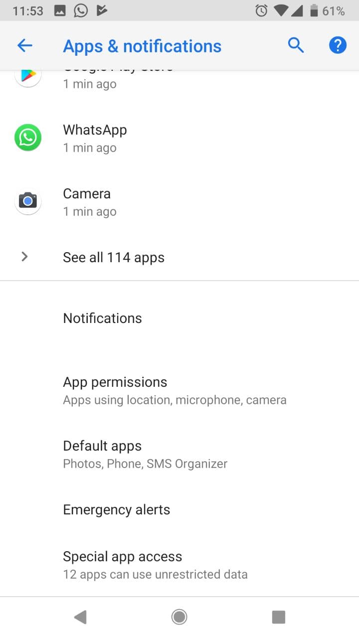 pengaturan aplikasi dan notifikasi