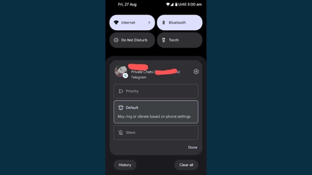 mode notifikasi android 12
