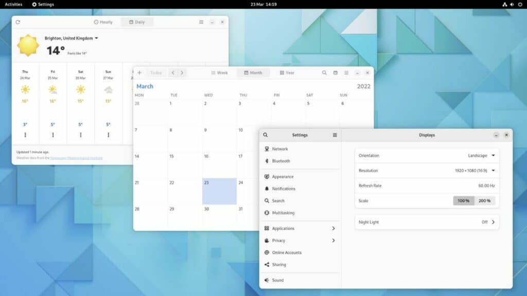 Fitur GNOME 42